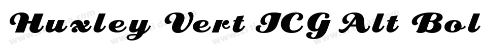 Huxley Vert ICG Alt Bold字体转换